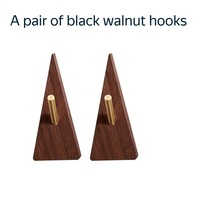 Black walnut wood crafts hook - £18.38 GBP+