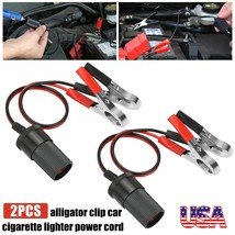 Battery Alligator Clamp Clip Car Cigarette Lighter Socket Adapter Extens... - $16.14