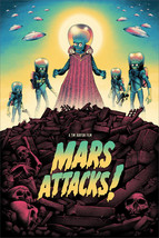 Tim Burton Mars Attacks! Movie Film Martian Poster Giclee Print Art 24x36 Mondo - £95.09 GBP