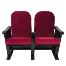 American Girl Doll Retired Cinema Movie Theater Folding Seats Red Velvet Quilted - £118.32 GBP