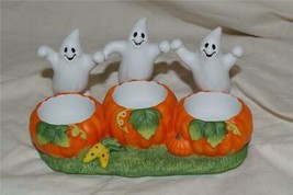 PartyLite Ghost Trio Tealight Holder Party Lite RETIRED Halloween (m) - $15.00