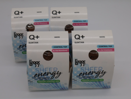 L&#39;eggs Sheer Energy Control Top Pantyhose Medium Support Leg Q+ Suntan 4... - $29.66