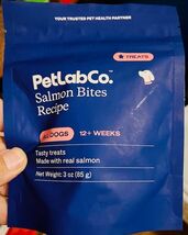 Petlab Co. (PetLabCo.) Wild Caught Salmon Bites (2oz/49gr) Protein Dog T... - $16.58