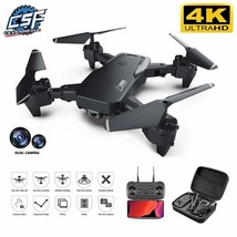 NEW Drone 4k profession HD Wide Angle Camera 1080P WiFi Fpv Drone Dual Came - £36.45 GBP+