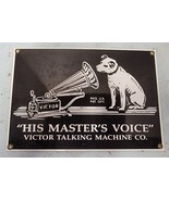 Vtg Enamel on Porcelain Victor Talking Machine Co His Master&#39;s Voice GE ... - £22.58 GBP