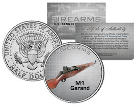 M1 Garand Gun Firearm Jfk Kennedy Half Dollar Us Colorized Coin - £6.70 GBP