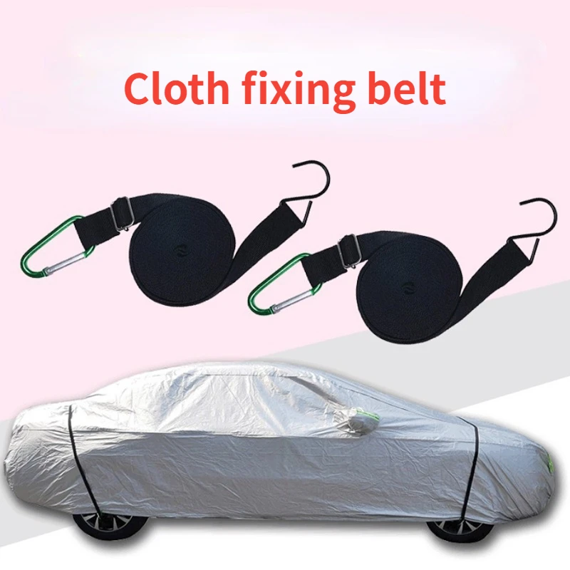 Car clothing fixed belt car cover windproof fixed rope fixed belt sunscreen car - £17.40 GBP