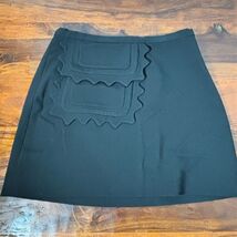 Victoria Beckham for Target Women's Black Mini Skirt Scallop Trim S - $21.78