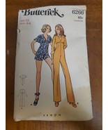 Butterick 6266 Semi Fitted Jumpsuit Long or Short Sewing Pattern Women 1... - $310.06 MXN