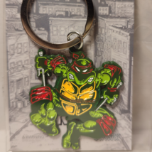 Teenage Mutant Ninja Turtles Raphael Keychain Official TMNT Metal Keyring - £12.89 GBP