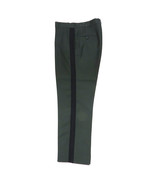 Mens Class A OFFICER Serge Green US Army Dress Pants WITH BLACK BRAID Al... - £42.99 GBP