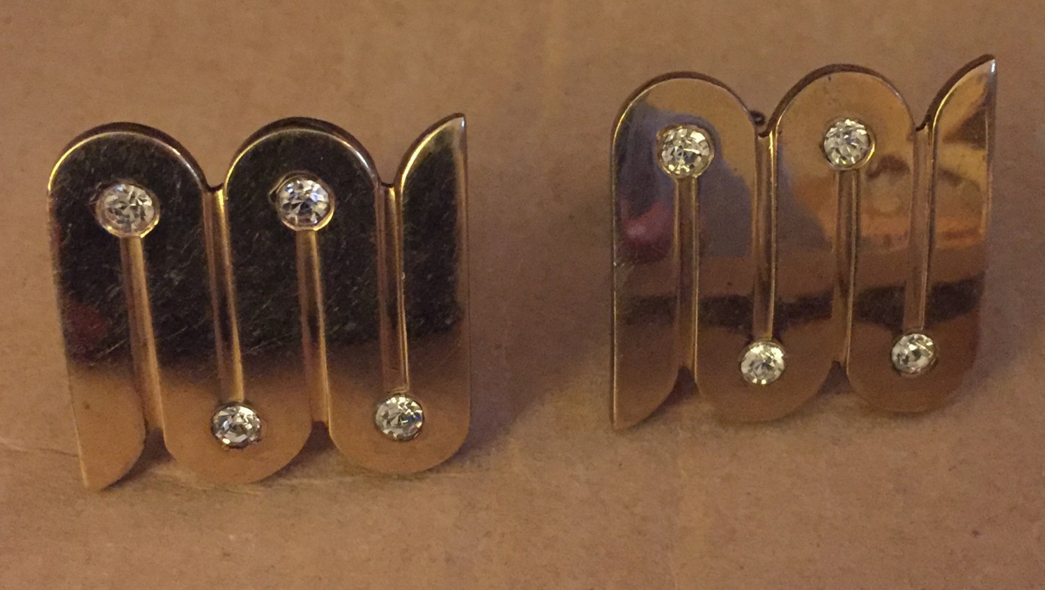 Vintage 1940s Kreisler 14K 14 Karat Rolled Gold Overlay Plate Squiggle C... - $77.97