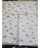 Lot of 4 Vtg Baby Receiving Swaddling Blanket Ducks Heavy Thic Cotton Fl... - $532.00 MXN