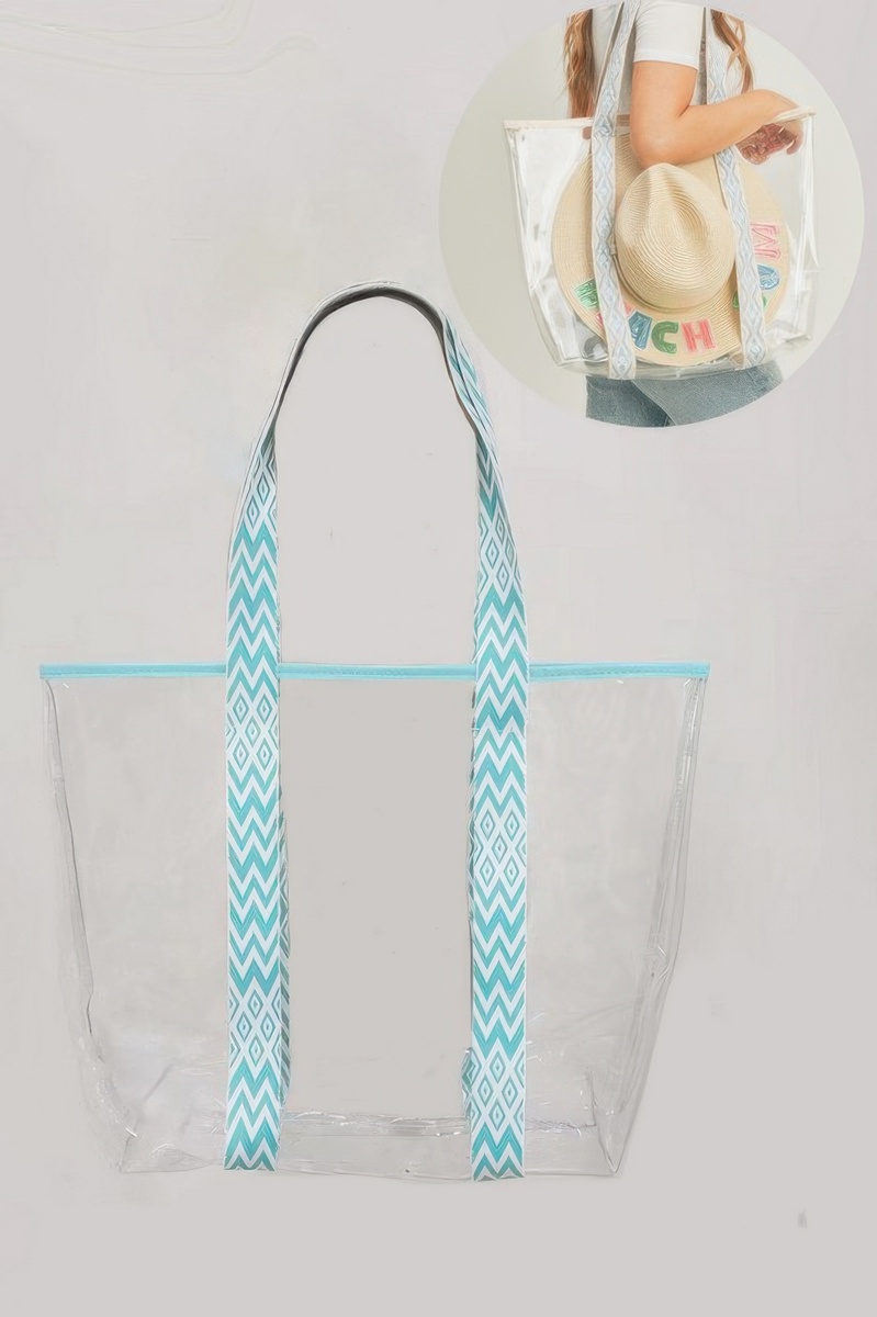 Hat Carrying Clear Tote Bag (Mint) - $23.99