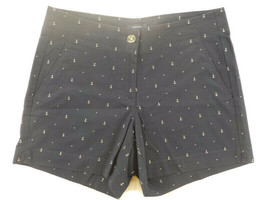 Nautica Shorts Womens SZ 8 Cotton Stretch Twill Navy Seas Navy Blue NWTWMD - $7.99