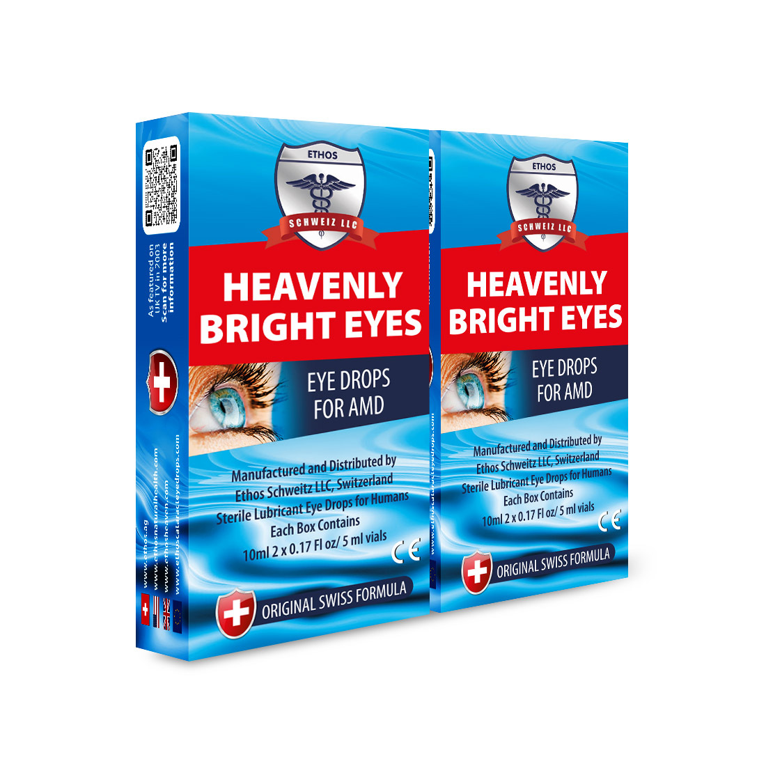 Ethos Heavenly AMD Eye Drops for Age-Related Macular Degeneration 2 x Boxes 20ml - £119.72 GBP