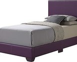 Glory Furniture Aaron Upholstered Bed, Twin, Purple - $248.99