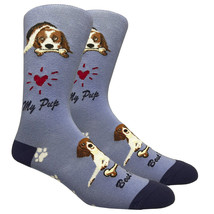 Beagle Dog Socks Fun Novelty Dress Casual Unisex SOX FineFit One Size Pu... - $11.77