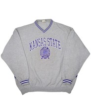 Vintage Kansas State Sweatshirt Mens XL Lee Sport V Neck Pullover Wildca... - £26.95 GBP