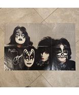 Ace Frehley Kiss signed poster Dynasty 4 members, Original, Vintage, Gre... - $295.00