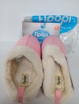 Floopi Clog Slipers Women&#39;s Sz 7/8 Med Indoor Outdoor Lined Memory Foam Pink ADa - £13.44 GBP