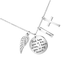 Memorial Gifts Sympathy Necklace for Loss of Dad Mom - $47.76