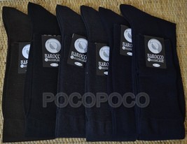 6 Pairs Of Socks Smooth Long Men&#39;s IN Wool Shaved Barocco Leccese 011 - £15.13 GBP