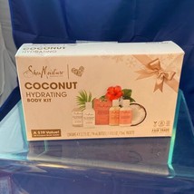 Shea Moisture Coconut Hydrating Body Kit Wash Lotion Mud Mask New Hibiscus - £21.72 GBP