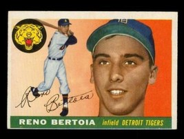 Vintage Baseball Card Topps 1955 Reno Bertoia Infield Detroit Tigers #94 - £7.59 GBP