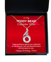 Teddy Bear Collector Mom Necklace Birthday Gifts - Phoenix Pendant Jewelry  - £40.55 GBP