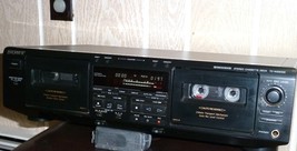 SONY TC-WE605S WORKS GREAT AS A SINGLE CASSETTE DECK. DOLBY B,C,S/NEW BE... - £70.52 GBP