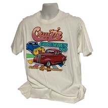 Vintage Cruizin Columbus &#39;90 XL T Shirt Single Stitch Street &amp; Performance - £49.53 GBP