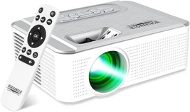 Mini Projector, Portable Movie Projector 8000 Lumens For Home, In Speaker - £47.76 GBP