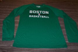 BOSTON CELTICS NBA BASKETBALL ADIDAS Long Sleeve T-Shirt MENS MEDIUM Gre... - $19.80