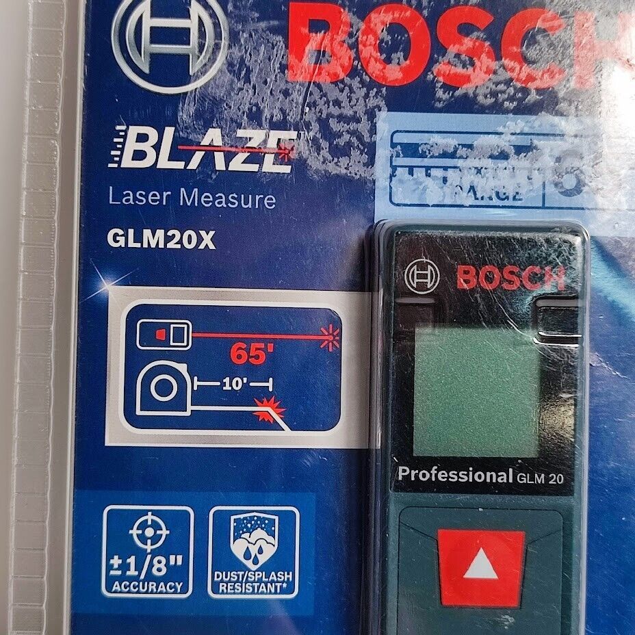 Bosch BLAZE 65 ft. Laser Distance Tape Real Time Measuring Tool GLM20X