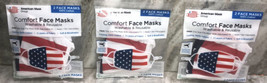 6ea American Flag Comfortable Reusable &amp; Washable Adult Face Masks-NEW-SHIP24HRS - £7.77 GBP