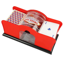 Manual Card Shuffler Manual Poker Shuffler and Dealing Machine 2 Decks of Card H - £32.81 GBP