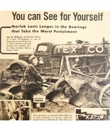 1947 Texaco Marfak Lubricant Advertisement Gas &amp; Oil Agriculture Farming... - $40.83 CAD