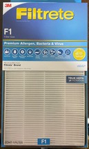 Filtrete F1 Room Air Purifier Filter True HEPA Premium Allergen 12x6.75in - £22.13 GBP