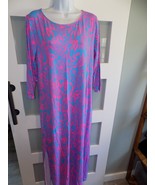 Lilly Pulitzer Morgann 3/4 Sleeve Maxi Aura Pink Leaf An Impression Size... - $183.30