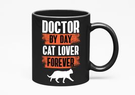 Make Your Mark Design Doctor Cat Lover, Black 11oz Ceramic Mug - £17.20 GBP+