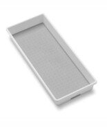 Madesmart Organizer Bin Non-Skid Feet 15.5&quot; X 6.6&quot; X 2.1&quot; Plastic White ... - $20.98