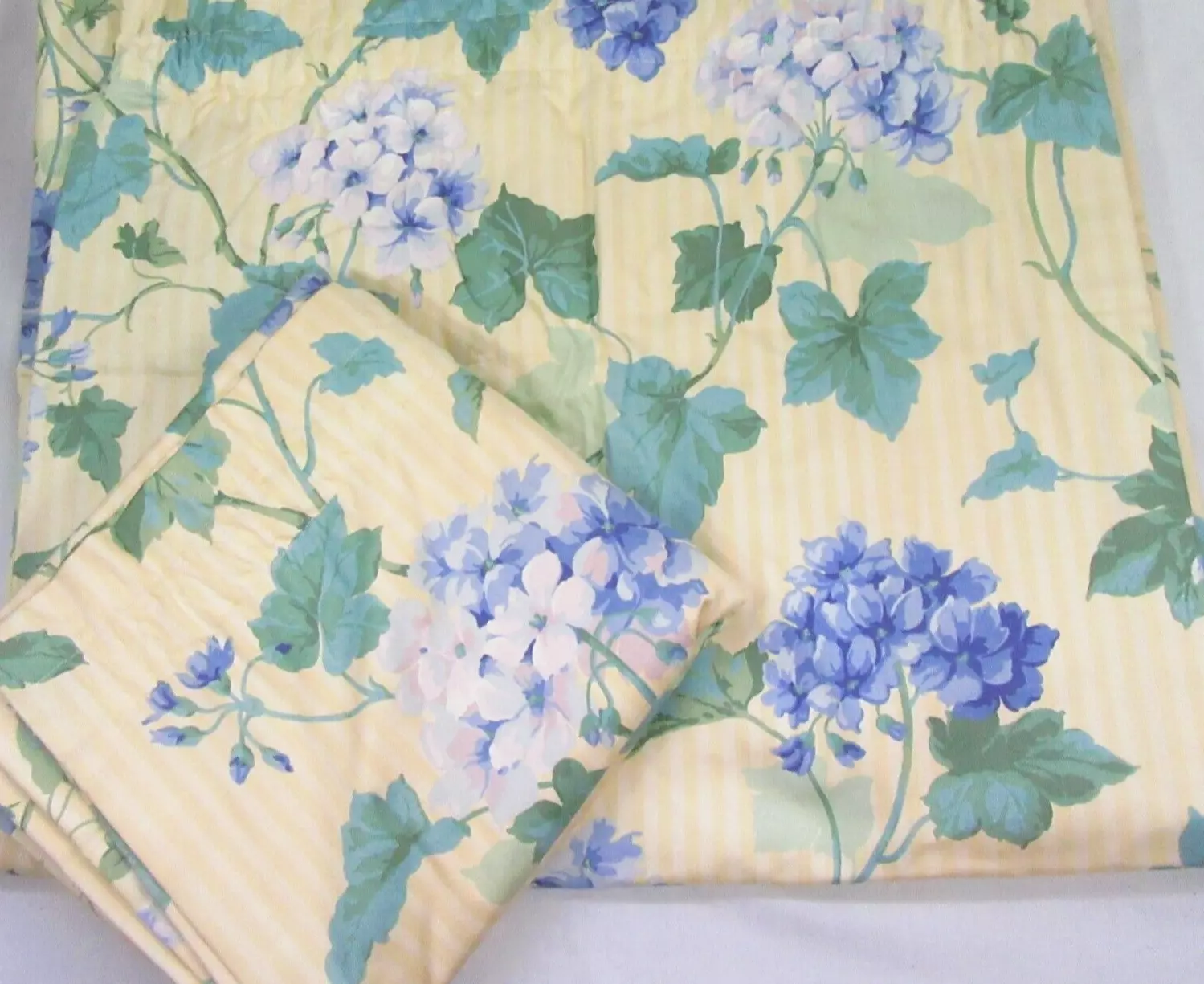 Waverly Blossom Hill Hydrangea Floral Custom 2-PC 96x84 Drapery Panel Se... - $200.00