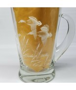 Vintage Half Gallon Glass Pitcher with Ducks In Flight Etched on it and ... - £18.82 GBP