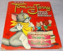 Children&#39;s Tell A Tale Book Tom and Jerry Tom&#39;s Happy Birthday 2648 - £4.71 GBP