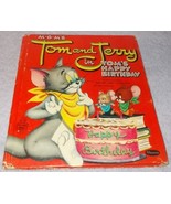 Children&#39;s Tell A Tale Book Tom and Jerry Tom&#39;s Happy Birthday 2648 - $112.47 MXN