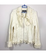 Angel II Women’s LS Zipper Front Cardigan Sweater Size XL - £81.11 GBP