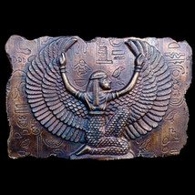 Egyptian Goddess Isis sculpture Relief plaque in Dark Bronze Finish replica  - £27.69 GBP