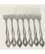 West Bend Affection Oneida Dinner Forks 7 1/2&quot; Stainless Lot of 7 - €28,07 EUR