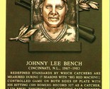 2005 Unused Cooperstown Hall of Fame Induction Plaque Postcard Johnny Bench - $3.91